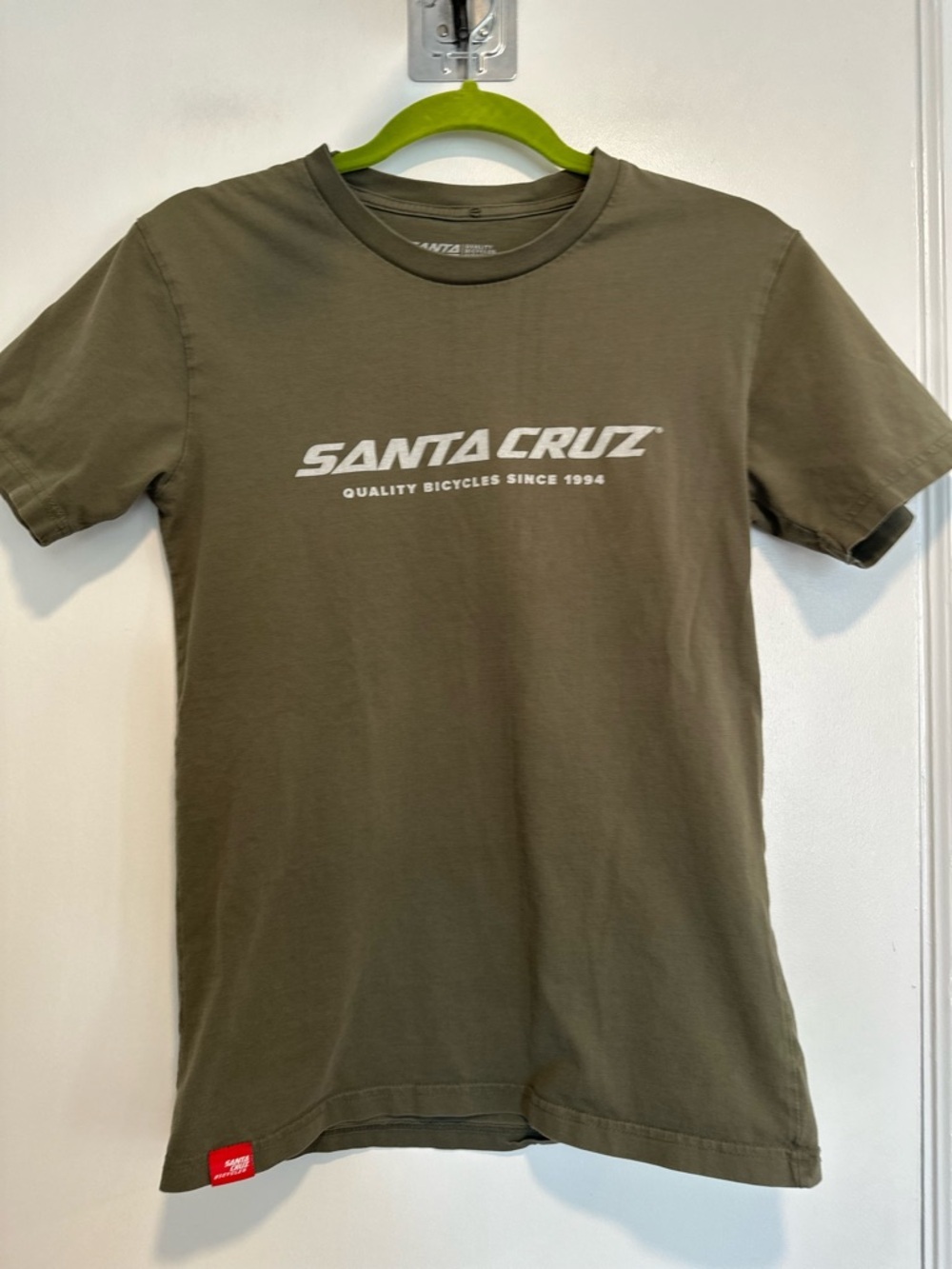 Santa Cruz Olive Green Logo Tee